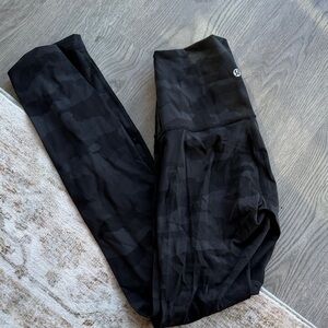 lululemon athletica Camouflage Black Leggings